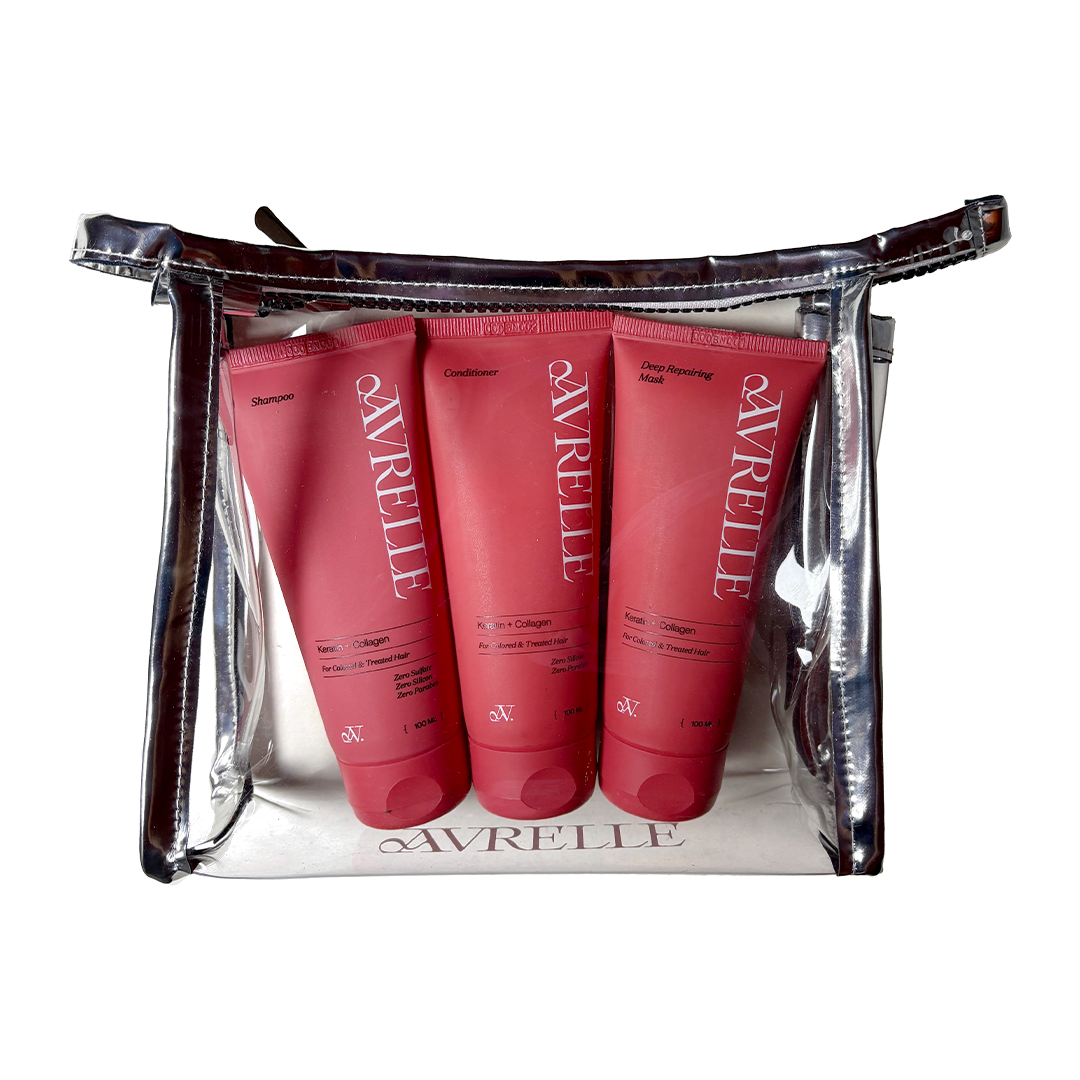 Travel Size Keratin + Collagen Set Pouch