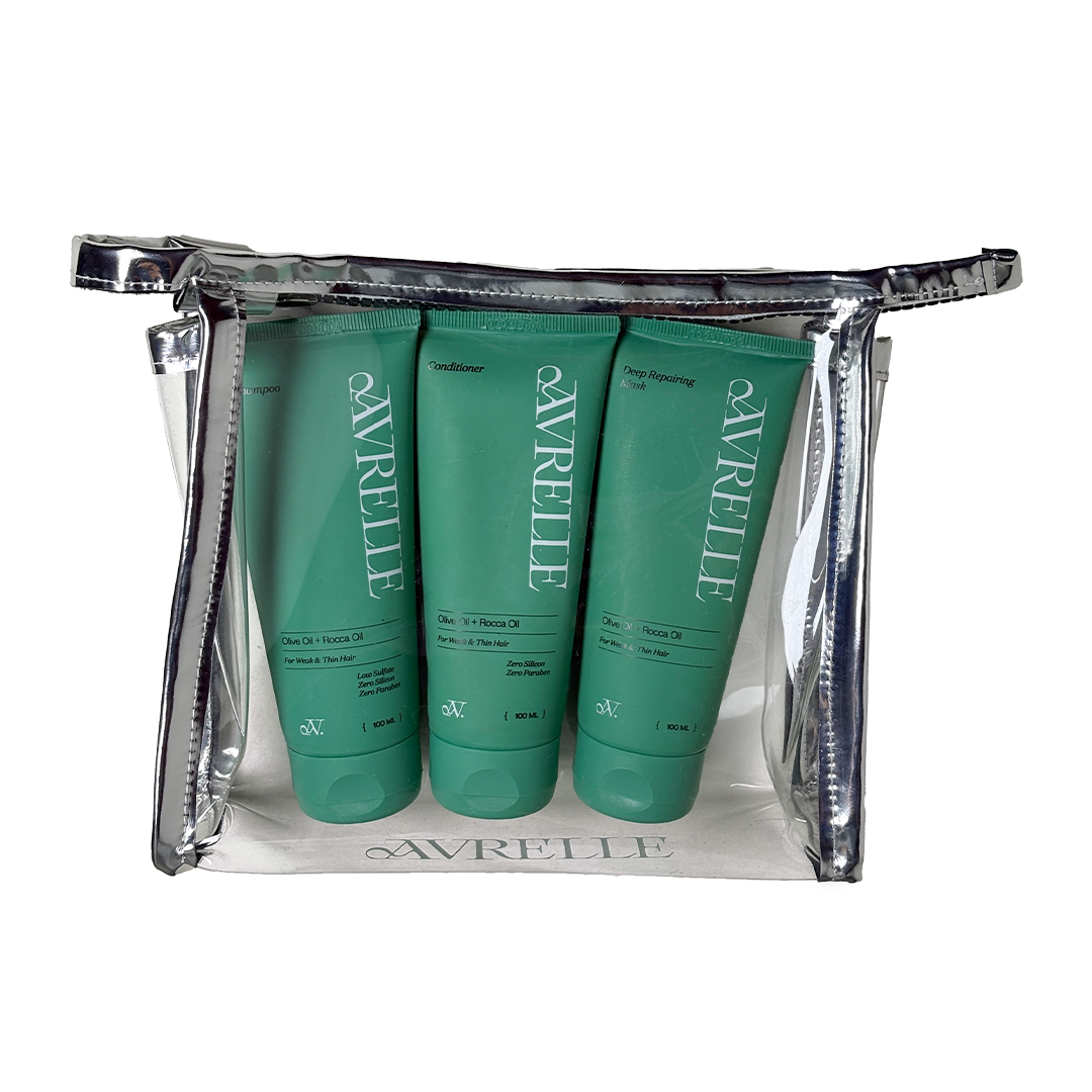 Travel Size Olive Oil + Rocca Oil Set Pouch